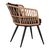 Πολυθρόνα Naoki pakoworld pe rattan -metal σε φυσική απόχρωση με μαύρα πόδια/μαξιλάρι 62x60x80εκ - ΚΑΡΕΚΛΕΣ - ΠΟΛΥΘΡΟΝΕΣ στο Milonadakis.gr