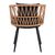 Πολυθρόνα Naoki pakoworld pe rattan -metal σε φυσική απόχρωση με μαύρα πόδια/μαξιλάρι 62x60x80εκ - ΚΑΡΕΚΛΕΣ - ΠΟΛΥΘΡΟΝΕΣ στο Milonadakis.gr