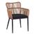 Πολυθρόνα Naoki pakoworld pe rattan -metal σε φυσική απόχρωση με μαύρα πόδια/μαξιλάρι 59x62.5x78εκ - ΚΑΡΕΚΛΕΣ - ΠΟΛΥΘΡΟΝΕΣ στο Milonadakis.gr