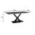 Τραπέζι Tafel pakoword Sintered stone μαύρο με μεταλλικά πόδια σε μαύρη απόχρωση 180x90x76εκ - ΤΡΑΠΕΖΙΑ ΚΟΥΖΙΝΑΣ στο Milonadakis.gr
