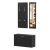 ΣΕΤ ΕΙΣΟΔΟΥ ΜΕ ΚΑΘΡΕΠΤΗ VERN HM2476.02 ΜΕΛΑΜΙΝΗ ΣΕ WENGE 80x27x175Υεκ - ΕΠΙΠΛΑ ΕΙΣΟΔΟΥ στο Milonadakis.gr