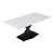 Τραπέζι Tafel pakoword Sintered stone λευκό με μεταλλικά πόδια σε μαύρη απόχρωση 180x90x76εκ - ΤΡΑΠΕΖΙΑ ΚΟΥΖΙΝΑΣ στο Milonadakis.gr