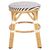 ΣΚΑΜΠΟ ΑΛΟΥΜΙΝΙΟΥ CHINO HM6285.03 BAMBOO LOOK-TEXTILENE ΛΕΥΚΟ-ΜΑΥΡΟ Φ36x46Υεκ. - ΣΚΑΜΠΩ στο Milonadakis.gr
