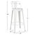 ΣΚΑΜΠΟ BAR ME ΠΛΑΤΗ ΜΕΤΑΛΛΙΚΟ MELITA-PRO HM8643.41 ΛΕΥΚΟ ΜΑΤ 42x42x100Υεκ. - ΣΚΑΜΠΟ ΜΠΑΡ στο Milonadakis.gr
