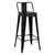 ΣΚΑΜΠΟ BAR ME ΠΛΑΤΗ ΜΕΤΑΛΛΙΚΟ MELITA-PRO HM8643.42 ΜΑΥΡΟ ΜΑΤ 42x42x100Υεκ. - ΣΚΑΜΠΟ ΜΠΑΡ στο Milonadakis.gr