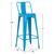 ΣΚΑΜΠΟ BAR-PRO ME ΠΛΑΤΗ ΜΕΤΑΛΛΙΚΟ MELITA HM8643.48 ΜΠΛΕ 42x42x100Υεκ. - ΣΚΑΜΠΟ ΜΠΑΡ στο Milonadakis.gr