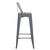 ΣΚΑΜΠΟ BAR ME ΠΛΑΤΗ ΜΕΤΑΛΛΙΚΟ MELITA-PRO HM8643.50 ΓΚΡΙ 42x42x100Υεκ. - ΣΚΑΜΠΟ ΜΠΑΡ στο Milonadakis.gr