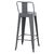 ΣΚΑΜΠΟ BAR ME ΠΛΑΤΗ ΜΕΤΑΛΛΙΚΟ MELITA-PRO HM8643.50 ΓΚΡΙ 42x42x100Υεκ. - ΣΚΑΜΠΟ ΜΠΑΡ στο Milonadakis.gr