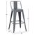 ΣΚΑΜΠΟ ΜΠΑΡ ΜΕΣΑΙΟΥ ΥΨΟΥΣ ΜΕΤΑΛΛΙΚΟ MELITA-PRO HM8574.50 ΓΚΡΙ 43x43x88Υεκ. - ΣΚΑΜΠΟ ΜΠΑΡ στο Milonadakis.gr