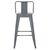 ΣΚΑΜΠΟ ΜΠΑΡ ΜΕΣΑΙΟΥ ΥΨΟΥΣ ΜΕΤΑΛΛΙΚΟ MELITA-PRO HM8574.50 ΓΚΡΙ 43x43x88Υεκ. - ΣΚΑΜΠΟ ΜΠΑΡ στο Milonadakis.gr