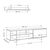Σύνθετο σαλονιού Saloon pakoworld σε λευκή-oak απόχρωση 160x35.5x44εκ - ΣΥΝΘΕΣΕΙΣ ΣΑΛΟΝΙΟΥ στο Milonadakis.gr