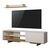 Σύνθετο σαλονιού Saloon pakoworld σε λευκή-oak απόχρωση 160x35.5x44εκ - ΣΥΝΘΕΣΕΙΣ ΣΑΛΟΝΙΟΥ στο Milonadakis.gr