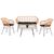 ΣΕΤ ΣΑΛΟΝΙ ΕΞΩΤΕΡΙΚΟΥ ΧΩΡΟΥ 4ΤΜΧ ALLEGRA HM21052 WICKER-ΜΕΤΑΛΛΟ - ΣΕΤ ΣΑΛΟΝΙΑ στο Milonadakis.gr