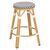 ΣΚΑΜΠΟ ΑΛΟΥΜΙΝΙΟΥ ΜΕΣ.ΥΨΟΥΣ CHINO HM6286.03 BAMBOO LOOK & TEXTILENE 43x43x65Υεκ - ΣΚΑΜΠΩ στο Milonadakis.gr