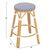 ΣΚΑΜΠΟ ΑΛΟΥΜΙΝΙΟΥ ΜΕΣ.ΥΨΟΥΣ CHINO HM6286.05 BAMBOO LOOK & TEXTILENE ΜΠΛΕ 43x43x65Υεκ - ΣΚΑΜΠΩ στο Milonadakis.gr