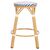 ΣΚΑΜΠΟ ΑΛΟΥΜΙΝΙΟΥ ΜΕΣ.ΥΨΟΥΣ CHINO HM6286.05 BAMBOO LOOK & TEXTILENE ΜΠΛΕ 43x43x65Υεκ - ΣΚΑΜΠΩ στο Milonadakis.gr
