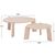 ΣΕΤ 2ΤΜΧ ΤΡΑΠΕΖΙΑ ΣΑΛΟΝΙΟΥ EQUIL HM9943.01 MDF ΜΕ ΜΕΛΑΜΙΝΗ-ΦΥΣΙΚΟ 66x66εκ + 87x87εκ - ΤΡΑΠΕΖΙΑ ΚΟΥΖΙΝΑΣ στο Milonadakis.gr