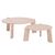 ΣΕΤ 2ΤΜΧ ΤΡΑΠΕΖΙΑ ΣΑΛΟΝΙΟΥ EQUIL HM9943.01 MDF ΜΕ ΜΕΛΑΜΙΝΗ-ΦΥΣΙΚΟ 66x66εκ + 87x87εκ - ΤΡΑΠΕΖΙΑ ΚΟΥΖΙΝΑΣ στο Milonadakis.gr