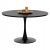 ΤΡΑΠΕΖΙ ΤΡΑΠΕΖΑΡΙΑΣ ROLLO HM9422.12 ΣΤΡΟΓΓΥΛΟ BLACK MARBLE Φ120x74Yεκ. - ΤΡΑΠΕΖΙΑ ΚΟΥΖΙΝΑΣ στο Milonadakis.gr