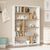 Βιβλιοθήκη Decora pakoworld σε φυσικό-λευκό απόχρωση 90x22x123.6εκ - ΒΙΒΛΙΟΘΗΚΕΣ στο Milonadakis.gr