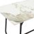 Τραπέζι Revello pakoworld sintered stone λευκό μαρμάρου-μαύρο 150x90x75εκ - ΤΡΑΠΕΖΙΑ ΚΟΥΖΙΝΑΣ στο Milonadakis.gr