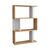Βιβλιοθήκη Kadu pakoworld σε oak-λευκή απόχρωση  72x22x108εκ - ΒΙΒΛΙΟΘΗΚΕΣ στο Milonadakis.gr