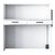 Γραφείο reception Triana pakoworld μελαμίνης λευκό-ανθρακί 110x40x110εκ - ΓΡΑΦΕΙΑ στο Milonadakis.gr