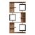 Βιβλιοθήκη Cubix pakoworld σε sonoma-ανθρακί απόχρωση 90x24,6x171,90εκ - ΒΙΒΛΙΟΘΗΚΕΣ στο Milonadakis.gr