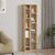 Βιβλιοθήκη Minicu pakoworld σε oak απόχρωση  44,4x19,6x150εκ - ΒΙΒΛΙΟΘΗΚΕΣ στο Milonadakis.gr
