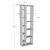 Βιβλιοθήκη Minicu pakoworld σε oak απόχρωση  44,4x19,6x150εκ - ΒΙΒΛΙΟΘΗΚΕΣ στο Milonadakis.gr