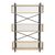 Βιβλιοθήκη Fifer pakoworld σε oak-μαύρη απόχρωση 120x28x185εκ - ΒΙΒΛΙΟΘΗΚΕΣ στο Milonadakis.gr