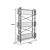 Βιβλιοθήκη Fifer pakoworld σε oak-μαύρη απόχρωση 120x28x185εκ - ΒΙΒΛΙΟΘΗΚΕΣ στο Milonadakis.gr