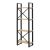 Βιβλιοθήκη Crimson pakoworld σε oak-μαύρη απόχρωση 50x22x150εκ - ΒΙΒΛΙΟΘΗΚΕΣ στο Milonadakis.gr