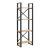 Βιβλιοθήκη Crimson pakoworld σε oak-μαύρη απόχρωση 50x22x150εκ - ΒΙΒΛΙΟΘΗΚΕΣ στο Milonadakis.gr