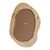 Καθρέπτης οβάλ Enola pakoworld mdf σε φυσική απόχρωση 54x2.5x80εκ - ΚΑΘΡΕΠΤΕΣ στο Milonadakis.gr