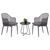 ΣΕΤ LOUNGE 3TMX ΕΞ.ΧΩΡΟΥ OREGO HM21107.01 ΑΛΟΥΜΙΝΙΟ & ΜΕΤΑΛΛΟ ΣΕ ΣΚΟΥΡΟ ΓΚΡΙ - ΣΕΤ ΣΑΛΟΝΙΑ στο Milonadakis.gr