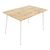 Τραπεζαρία Cuba-Caron pakoworld σετ 5τεμ sonoma-λευκό 120x80x75εκ - ΤΡΑΠΕΖΑΡΙΕΣ στο Milonadakis.gr