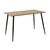 Τραπεζαρία Cuba-Julita pakoworld σετ 5τεμ MDF sonoma-μαύρο-φυσικό 120x70x76εκ - ΤΡΑΠΕΖΑΡΙΕΣ στο Milonadakis.gr