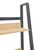 Βιβλιοθήκη Ryder pakoworld σε oak-μαύρη απόχρωση 75x36x185εκ - ΒΙΒΛΙΟΘΗΚΕΣ στο Milonadakis.gr