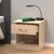 Κομοδίνο Kona pakoworld σε oak απόχρωση 40x34x42εκ - ΚΟΜΟΔΙΝΑ στο Milonadakis.gr