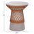 ΒΟΗΘΗΤΙΚΟ ΤΡΑΠΕΖΙ ΣΤΡΟΓΓΥΛΟ DELIA HM18167.03 FIBER CEMENT ΓΚΡΙ & RATTAN Φ40x45Υεκ - ΤΡΑΠΕΖΙΑ ΚΟΥΖΙΝΑΣ στο Milonadakis.gr