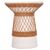 ΒΟΗΘΗΤΙΚΟ ΤΡΑΠΕΖΙ ΣΤΡΟΓΓΥΛΟ DELIA HM18167.02 FIBER CEMENT ΛΕΥΚΟ & RATTAN Φ40x45Υεκ - ΤΡΑΠΕΖΙΑ ΚΟΥΖΙΝΑΣ στο Milonadakis.gr