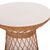 ΒΟΗΘΗΤΙΚΟ ΤΡΑΠΕΖΙ ΣΤΡΟΓΓΥΛΟ DELIA HM18167.02 FIBER CEMENT ΛΕΥΚΟ & RATTAN Φ40x45Υεκ - ΤΡΑΠΕΖΙΑ ΚΟΥΖΙΝΑΣ στο Milonadakis.gr
