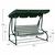 ΚΟΥΝΙΑ 3ΘΕΣΙΑ WALSH ΚΡΕΒΑΤΙ HM5050 ΠΡΑΣΙΝΟ-ΛΕΥΚΟ 211x117x175 cm - ΚΟΥΝΙΕΣ - ΦΩΛΙΕΣ στο Milonadakis.gr