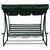 ΚΟΥΝΙΑ 3ΘΕΣΙΑ WALSH ΚΡΕΒΑΤΙ HM5050 ΠΡΑΣΙΝΟ-ΛΕΥΚΟ 211x117x175 cm - ΚΟΥΝΙΕΣ - ΦΩΛΙΕΣ στο Milonadakis.gr