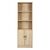 ΒΙΒΛΙΟΘΗΚΗ ΜΕΛΑΜΙΝΗΣ ENSLEY HM2027.03 SONAMA ΜΕ ΧΕΡΟΥΛΙ 60x30x180εκ - ΒΙΒΛΙΟΘΗΚΕΣ στο Milonadakis.gr