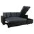 ΚΑΝΑΠΕΣ ΓΩΝΙΑ ΚΡΕΒΑΤΙ WAYNE 220x146x86Υεκ.HM3028.01 ΓΚΡΙ ΜΕ ΜΑΥΡΟ PU - ΚΑΝΑΠΕΔΕΣ-ΣΑΛΟΝΙΑ στο Milonadakis.gr