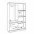 ΝΤΟΥΛΑΠΑ 4ΦΥΛΛΗ BLAKELY ME 2 ΣΥΡΤΑΡΙΑ HM339.01 ZEBRANO 120Χ42,5Χ180,5εκ. - ΝΤΟΥΛΑΠΕΣ στο Milonadakis.gr