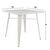ΤΡΑΠΕΖΙ ΜΕΤΑΛΛΙΚΟ MILK WHITE ΜΑΤ HM0608.21 80X80X76 - ΤΡΑΠΕΖΙΑ ΚΟΥΖΙΝΑΣ στο Milonadakis.gr