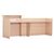 ΓΡΑΦΕΙΟ ΥΠΟΔΟΧΗΣ DALTON HM2068.02 ΜΕΛΑΜΙΝΗ ΣΕ SONAMA-ΜΠΕΖ 240x80x106Υεκ. - ΓΡΑΦΕΙΑ στο Milonadakis.gr